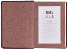 Load image into Gallery viewer, Compact Large Print Medium Brown Bible
