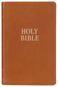 Full Grain Leather Giant Print Toffee Brown Bible