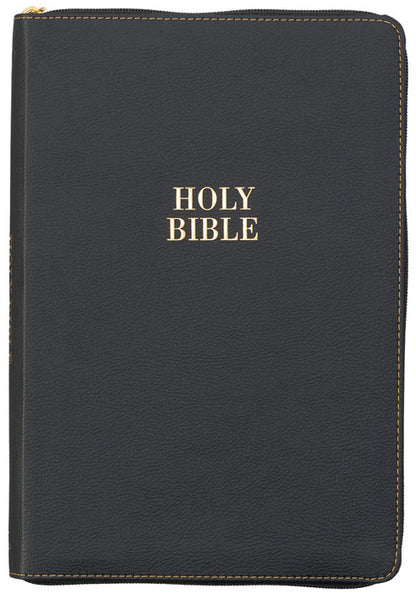 Faux Leather Large Print Thinline Bible w/ Zipper