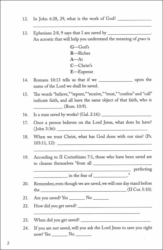 Basic Bible Principles—A Discipleship Study – Sword of the Lord ...