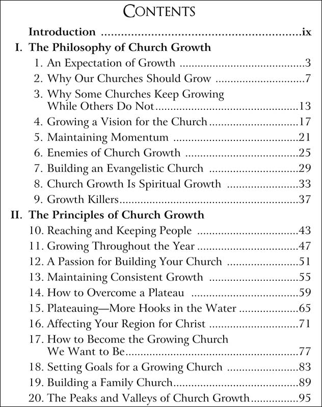 Church Growth Principles & Practices