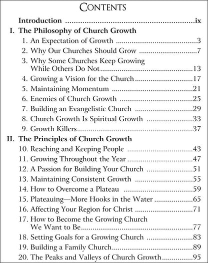 Church Growth Principles & Practices