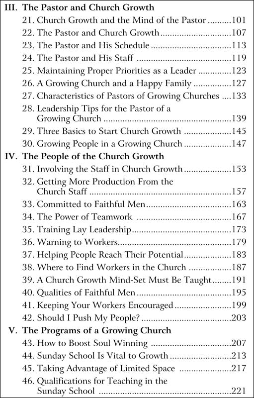 Church Growth Principles & Practices