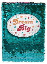 Load image into Gallery viewer, Dream Big Sequin Journal
