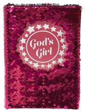 Load image into Gallery viewer, God&#39;s Girl Sequin Journal
