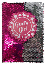 Load image into Gallery viewer, God&#39;s Girl Sequin Journal
