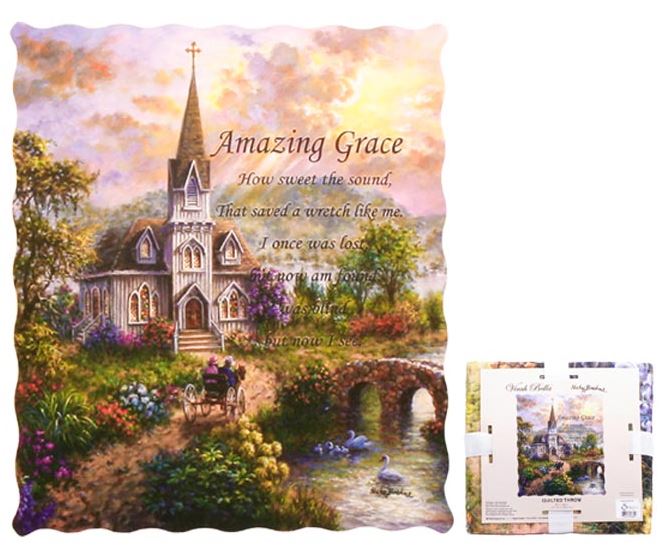 Amazing Grace Quilted Throw