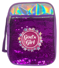Load image into Gallery viewer, God&#39;s Girl Sequin Bible Cover
