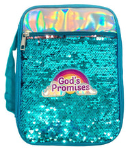 Load image into Gallery viewer, God&#39;s Promises Sequin Bible Cover
