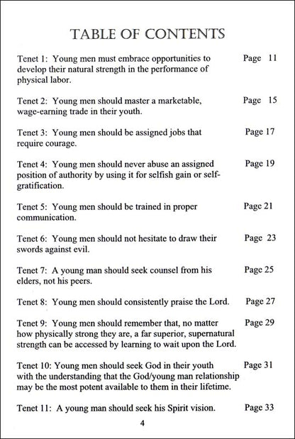 Twenty-One Tenets of Biblical Masculinity, The