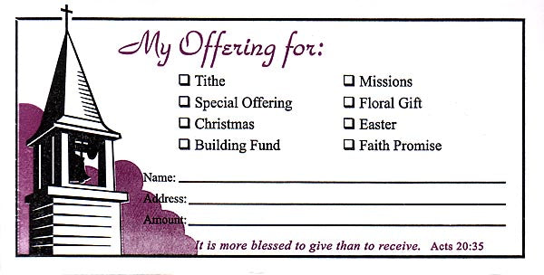 My Offering For (Tithe/Offering Envelopes) – Sword of the Lord Publications