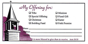 My Offering For (Tithe/Offering Envelopes)