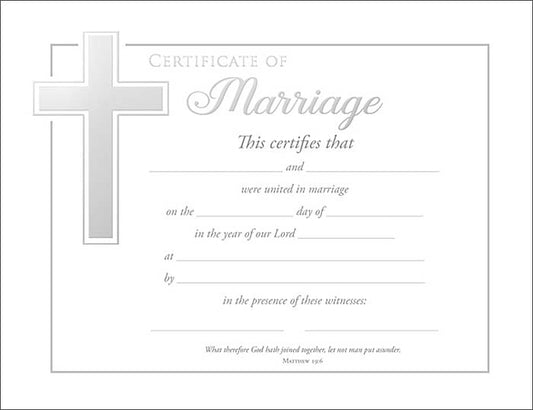 Marriage Certificate - Premium